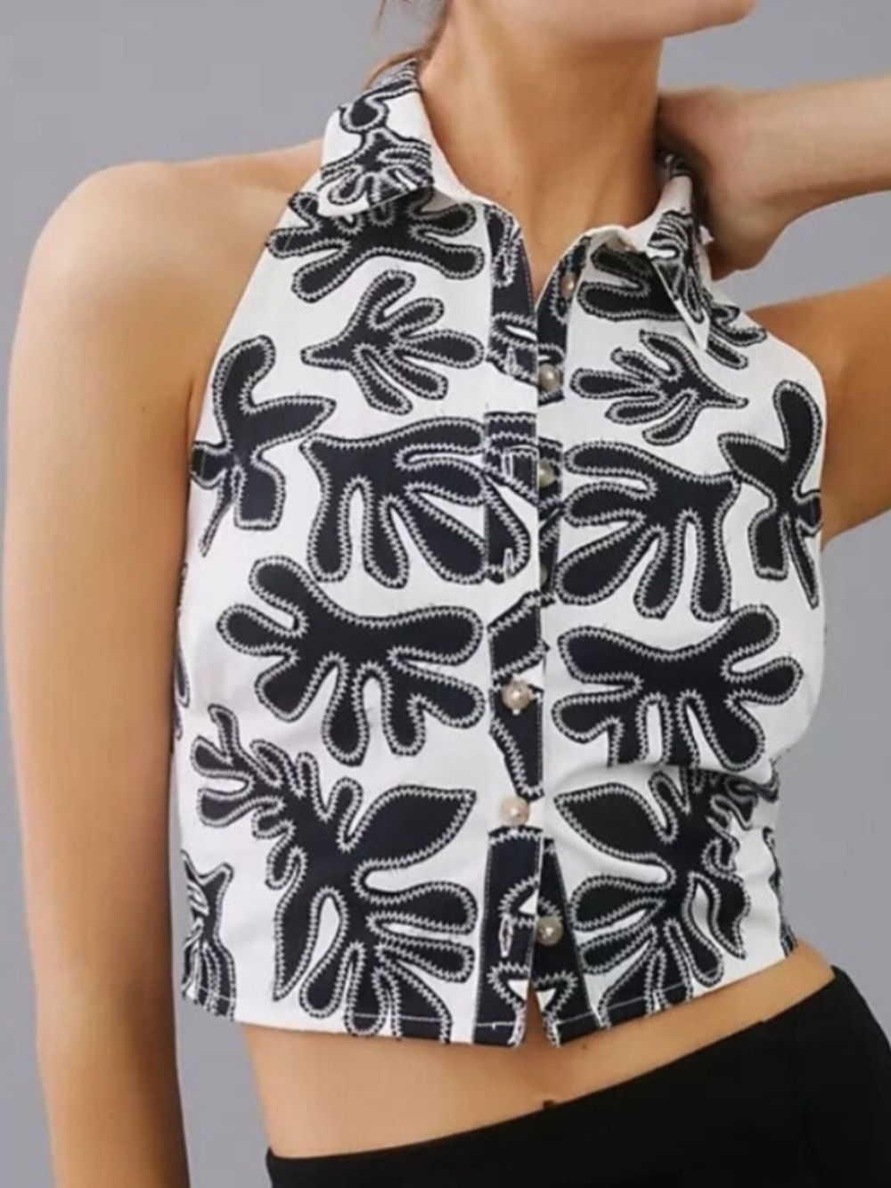 Anthropologie Pilcro Deo Halter Top Size 6